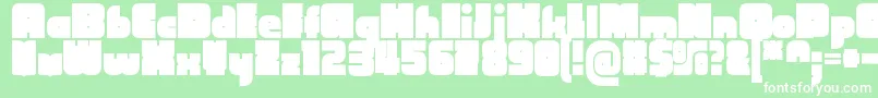 CubefarmLatinRegular Font – White Fonts on Green Background