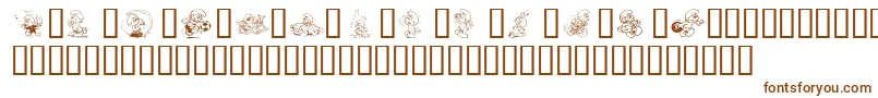 SmurfinNormal Font – Brown Fonts on White Background