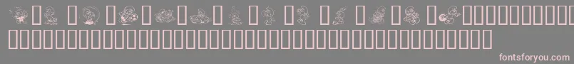 fuente SmurfinNormal – Fuentes Rosadas Sobre Fondo Gris