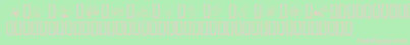 SmurfinNormal Font – Pink Fonts on Green Background