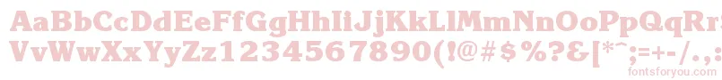 KroneExtrabold Font – Pink Fonts on White Background