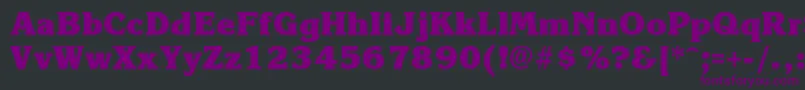 KroneExtrabold Font – Purple Fonts on Black Background