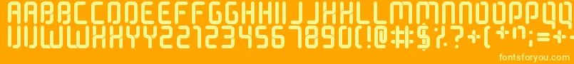 Lisätietoja NobleGasLights-fontista NobleGasLights-fontti – keltaiset fontit oranssilla taustalla