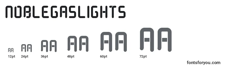 NobleGasLights Font Sizes