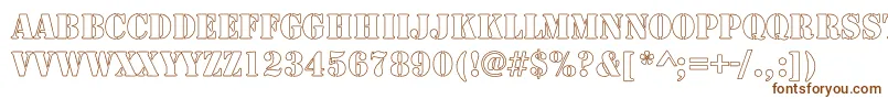 LarchmereHollowCond Font – Brown Fonts