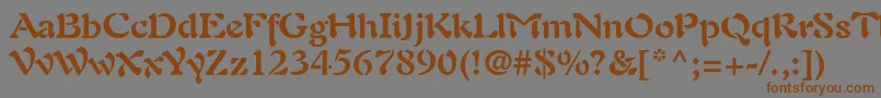 PaletteSsiBold Font – Brown Fonts on Gray Background