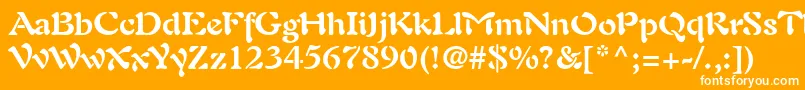 フォントPaletteSsiBold – オレンジの背景に白い文字