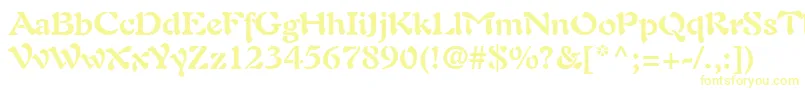 PaletteSsiBold-Schriftart – Gelbe Schriften