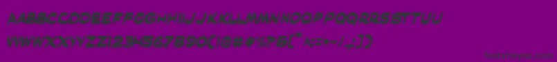 MaskedMarvelBold Font – Black Fonts on Purple Background