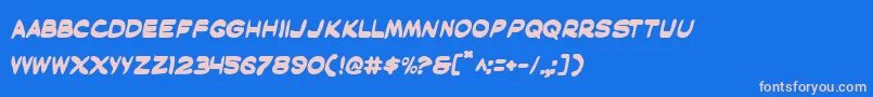 Police MaskedMarvelBold – polices roses sur fond bleu