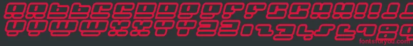 fuente FacePlantHollow2Italic – Fuentes Rojas Sobre Fondo Negro
