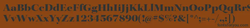KeplerstdBlackextdisp Font – Black Fonts on Brown Background