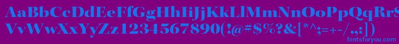 KeplerstdBlackextdisp Font – Blue Fonts on Purple Background