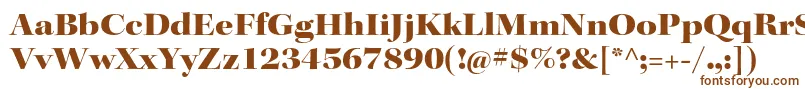 KeplerstdBlackextdisp Font – Brown Fonts on White Background
