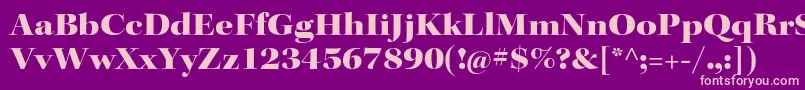KeplerstdBlackextdisp Font – Pink Fonts on Purple Background
