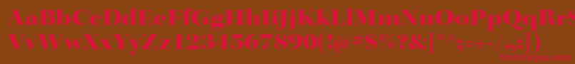 KeplerstdBlackextdisp Font – Red Fonts on Brown Background