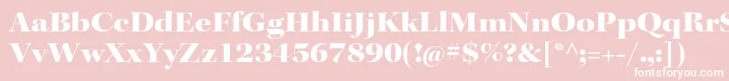 KeplerstdBlackextdisp Font – White Fonts on Pink Background
