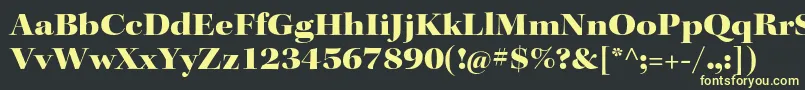 KeplerstdBlackextdisp Font – Yellow Fonts on Black Background