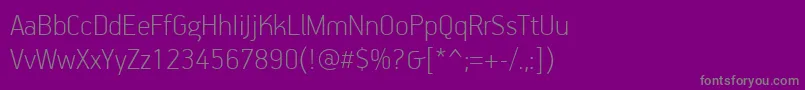 fuente PfhandbookproThin – Fuentes Grises Sobre Fondo Morado