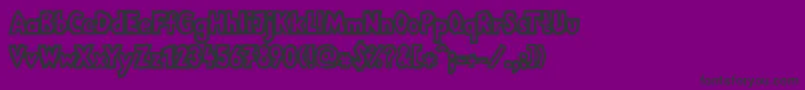 LinotypemegaNormal Font – Black Fonts on Purple Background