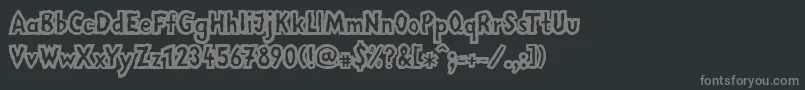 Police LinotypemegaNormal – polices grises sur fond noir