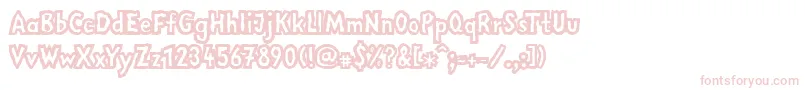 LinotypemegaNormal Font – Pink Fonts on White Background