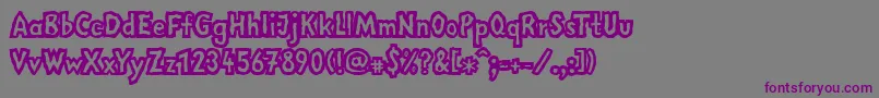 LinotypemegaNormal Font – Purple Fonts on Gray Background