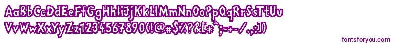 LinotypemegaNormal-Schriftart – Violette Schriften