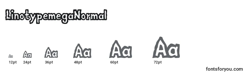 Размеры шрифта LinotypemegaNormal