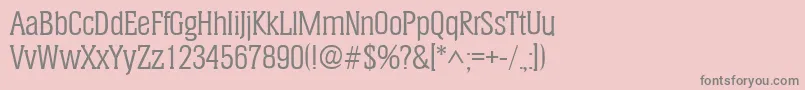 HeliumRegular Font – Gray Fonts on Pink Background