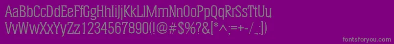 HeliumRegular Font – Gray Fonts on Purple Background