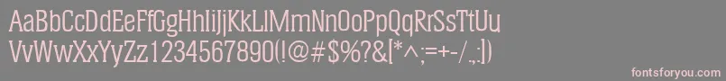 HeliumRegular Font – Pink Fonts on Gray Background