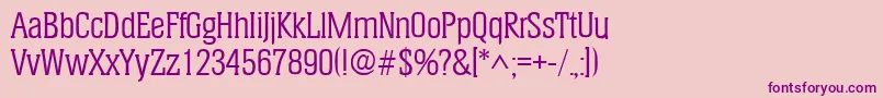 HeliumRegular Font – Purple Fonts on Pink Background