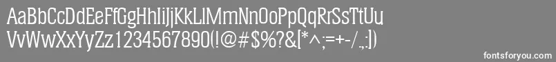 HeliumRegular Font – White Fonts on Gray Background