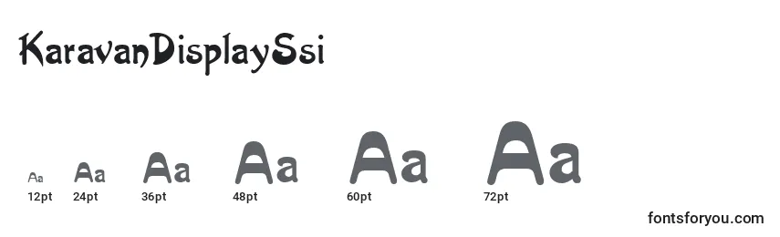 KaravanDisplaySsi Font Sizes