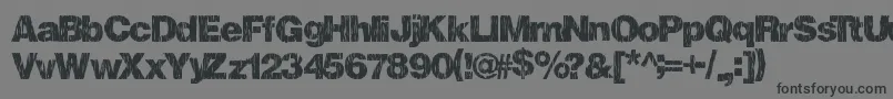 Fallharvest Font – Black Fonts on Gray Background