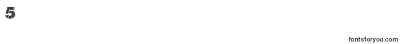 Fallharvest-Schriftart – Schriften für die Ziffer 5