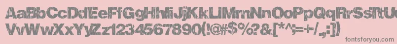 Fallharvest-Schriftart – Graue Schriften auf rosa Hintergrund