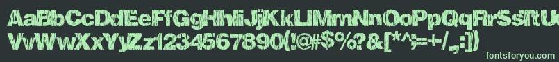 Fallharvest Font – Green Fonts on Black Background