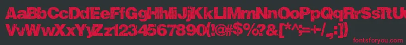 Fallharvest Font – Red Fonts on Black Background