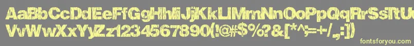 Fallharvest Font – Yellow Fonts on Gray Background