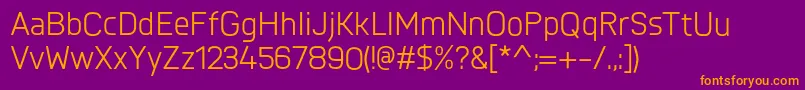 NairiNormal Font – Orange Fonts on Purple Background