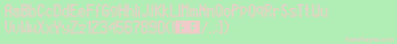 Marcopolo13x9 Font – Pink Fonts on Green Background