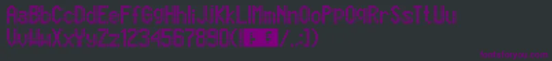 Marcopolo13x9 Font – Purple Fonts on Black Background