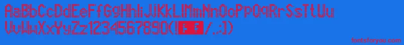 fuente Marcopolo13x9 – Fuentes Rojas Sobre Fondo Azul
