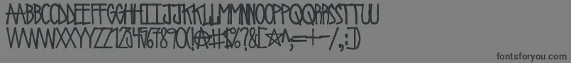 フォントUrbanRiot – 黒い文字の灰色の背景
