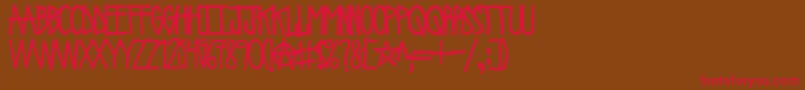 UrbanRiot Font – Red Fonts on Brown Background