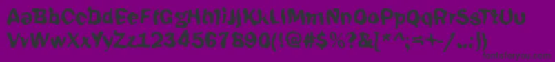 Funky39Bold Font – Black Fonts on Purple Background