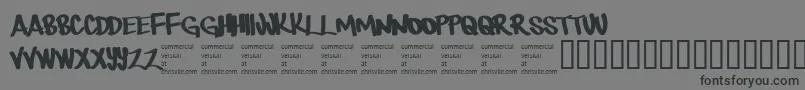Therebemonsters Font – Black Fonts on Gray Background