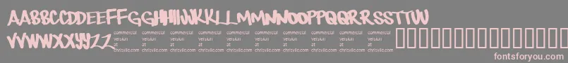 Therebemonsters Font – Pink Fonts on Gray Background